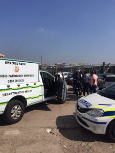 Two people have been arrested in connection with the discovery of a unidentified Human head that was found in a backpack in the CBD on Friday morning. It is alleged that one of the accused men had phoned a sangoma, saying that he had the head of a human for sale. The sangoma agreed to meet him in a parking lot on Short Street at 9am on Friday morning. It is not clear who tipped off the police, but the both were arrested before the sale could take place. It is alleged that the man tried to flee over a wall into the nearby railway lines when police arrived, but he was apprehended by the parking lot security guard who thought he was attempting to steal a car. A black backpack was found with the head concealed inside two plastic packets. The sangoma, dressed in Zulu traditional gear, was also arrested. It is alleged that the man had cut off the head in the early hours of this morning. It is unclear what price the man had asked for the head. Lieutenant-Colonel Thulani Zwane said police were still piecing together what had transpired. Hundreds of curious onlookers chanted "Show us the head!" before police moved them back and cordoned off the road. KZN police say they believe they found the body, belonging to a human head, that was discovered in the bag of a man in the Durban CBD yesterday. "After an intense investigation - the members went to Cato Manor where they found the body of a man without the head. We suspect that the same head belongs to the human body that was found in Cato Manor. "Therefore, the man was charged for murder. We are expecting to make more arrests regarding this case. The arrested suspect, a 24-year-old, was willing to co-operate with the police," he says.