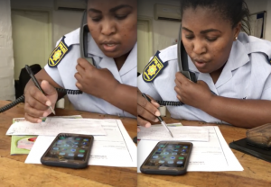 WATCH | SAPS OFFICER REFUSES TO HELP, SAYS I NEED TO SORT OUT MY DSTV – VIDEO GOES VIRAL