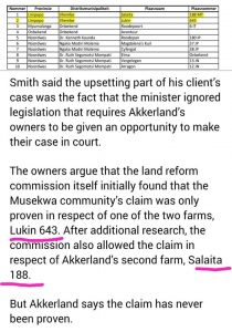 First 2 farms up for Expropriation are the exact first 2 farms on Afriforum's farm list