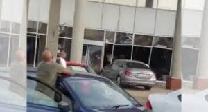 Disgruntled woman rammed car into Standard Bank after teller allegedly failed to help her