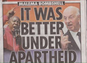 Malema apartheid