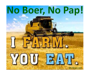 No Boer, No Pap