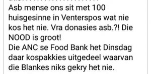 Venterspos food bank