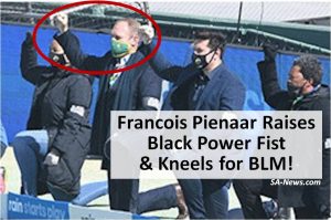 Francois Pienaar black power blm