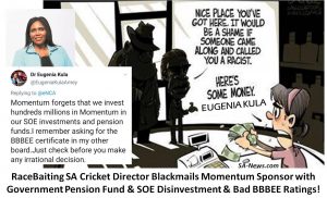 Racebaiting Cricket SA