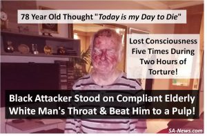 Attackers stand on throat