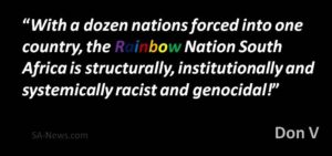 Institutionally racist and Genocidal SA