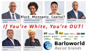 Barloworld racist black monopoly capital
