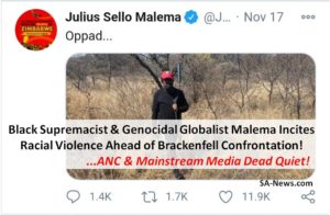 Malema Incites Racial Violence and hatred