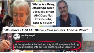 No peace until all blacks have houses land and jobs
