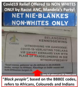 Covid19 Relief to non whites only!
