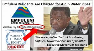 Emfuleni Residents Are Charged for Air in Water Pipes!