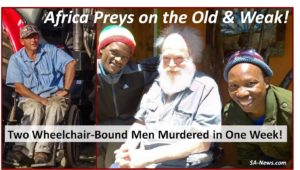 Second Wheelchair-bound Man Murdered in a Week! Africans Prey on the Weak and Old