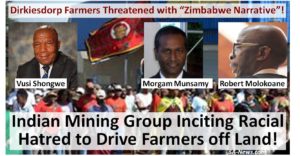 #Dirkiesdorp's "Zimbabwe Narrative"! Gupta Style Indian Mining Group Atha Africa Assisted & Incited Blacks To Protest Violently Against Farmers!